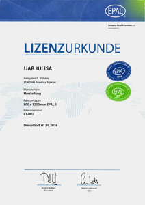EPAL certificate