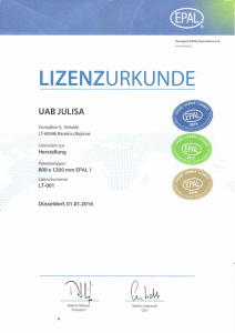 Epal licence Julisa 2018